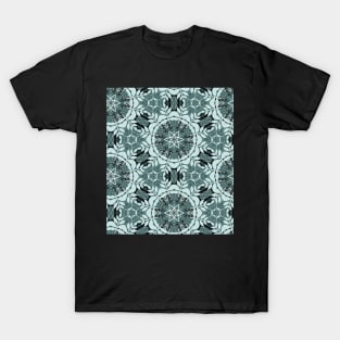 Mandala ornament - dark green mint T-Shirt